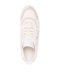 Baskets basses en cuir blanches Balmain