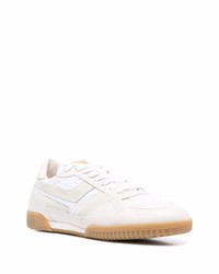 Baskets basses en cuir blanches Tom Ford