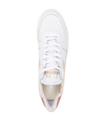 Baskets basses en cuir blanches Diadora