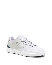 Baskets basses en cuir blanches ON Running