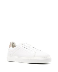 Baskets basses en cuir blanches Brunello Cucinelli