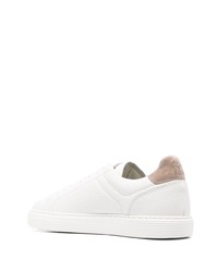 Baskets basses en cuir blanches Brunello Cucinelli