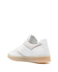 Baskets basses en cuir blanches MM6 MAISON MARGIELA