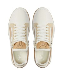 Baskets basses en cuir blanches Giuseppe Zanotti