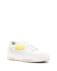 Baskets basses en cuir blanches MSGM