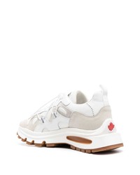 Baskets basses en cuir blanches DSQUARED2