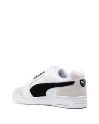 Baskets basses en cuir blanches Puma