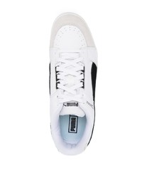 Baskets basses en cuir blanches Puma