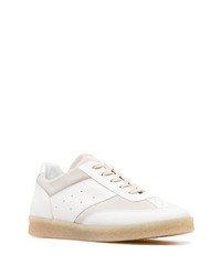 Baskets basses en cuir blanches MM6 MAISON MARGIELA