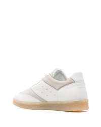 Baskets basses en cuir blanches MM6 MAISON MARGIELA