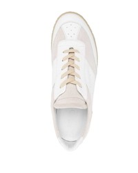 Baskets basses en cuir blanches MM6 MAISON MARGIELA