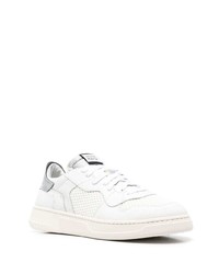 Baskets basses en cuir blanches RUN OF