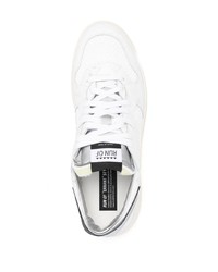 Baskets basses en cuir blanches RUN OF