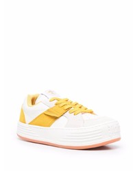 Baskets basses en cuir blanches Palm Angels