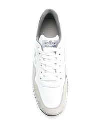 Baskets basses en cuir blanches Hogan