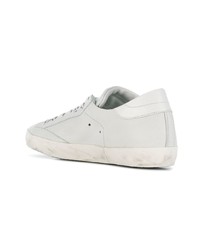 Baskets basses en cuir blanches Philippe Model