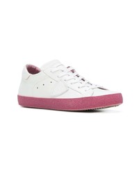 Baskets basses en cuir blanches Philippe Model