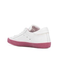 Baskets basses en cuir blanches Philippe Model