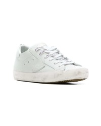 Baskets basses en cuir blanches Philippe Model