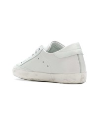 Baskets basses en cuir blanches Philippe Model