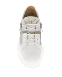 Baskets basses en cuir blanches Giuseppe Zanotti