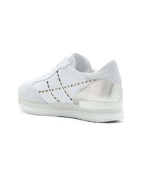 Baskets basses en cuir blanches Hogan