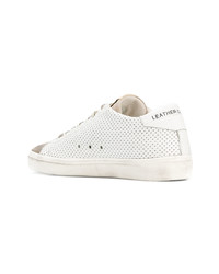 Baskets basses en cuir blanches Leather Crown