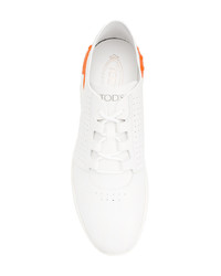 Baskets basses en cuir blanches Tod's