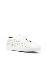 Baskets basses en cuir blanches Fratelli Rossetti
