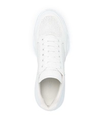 Baskets basses en cuir blanches Alexander McQueen