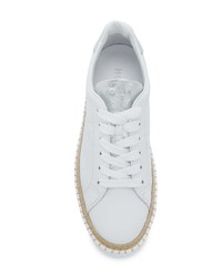 Baskets basses en cuir blanches Hogan