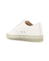 Baskets basses en cuir blanches Lanvin