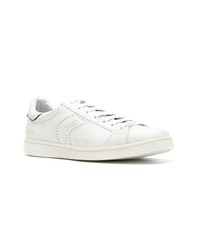 Baskets basses en cuir blanches Geox