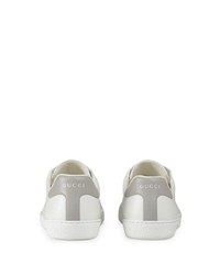 Baskets basses en cuir blanches Gucci