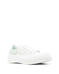 Baskets basses en cuir blanches Alexander McQueen