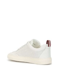 Baskets basses en cuir blanches Bally