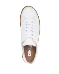 Baskets basses en cuir blanches Camper