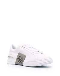 Baskets basses en cuir blanches Philipp Plein