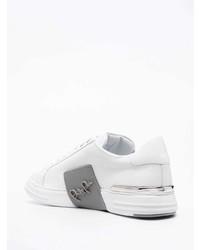 Baskets basses en cuir blanches Philipp Plein