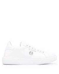 Baskets basses en cuir blanches Philipp Plein