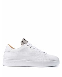 Baskets basses en cuir blanches Philipp Plein