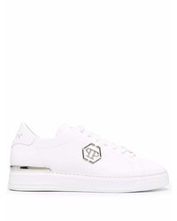 Baskets basses en cuir blanches Philipp Plein