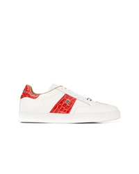 Baskets basses en cuir blanches Philipp Plein