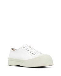 Baskets basses en cuir blanches Marni