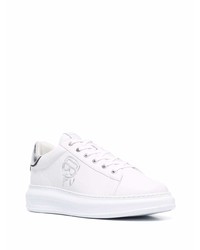 Baskets basses en cuir blanches Karl Lagerfeld