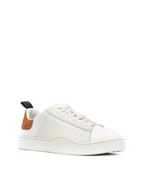 Baskets basses en cuir blanches Diesel