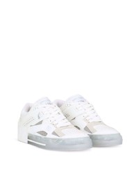 Baskets basses en cuir blanches Dolce & Gabbana