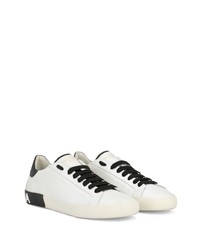 Baskets basses en cuir blanches Dolce & Gabbana