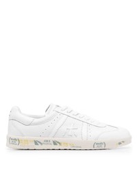 Baskets basses en cuir blanches Premiata