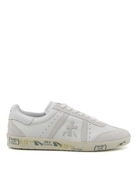 Baskets basses en cuir blanches Premiata